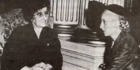 Eva Perón y Golda Meir