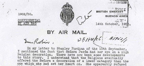 CARTA DE GEORGE LABOUCHERE A ROBIN CECIL